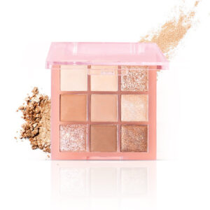 OEM 9 Color Glitter Eyeshadow Palette High Pigment Private Label Manufacturer