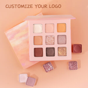 Wholesale Nine Shade Eyeshadow Palette Matte Glitter Shimmer Manufacturer