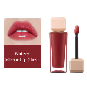 Water Mirror Lip Glaze High Shine Liquid Lipstick Long Wear Glossy Finish Moisturizing Lip Gloss Makeup OEM Private Label