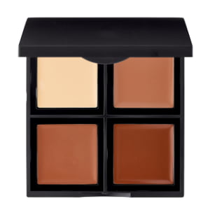 4 Shade Contour Palette Face Sculpting Powder Bronzer Highlight Makeup Palette Natural Matte Finish OEM
