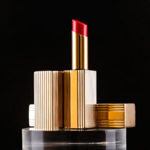 Luxurious Golden Square Tube Lipstick Premium Matte Lip Makeup OEM