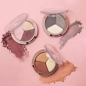 Private Label Triple Eyeshadow Palette Long Lasting High Pigment OEM Cosmetics Factory