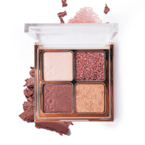 Wholesale Four Color Glow Eyeshadow Palette Waterproof Long Lasting Manufacturer