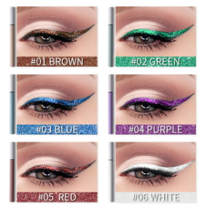 Glitter Eyeliner Pencil For Party Makeup Shimmer Eye Liner Private Label