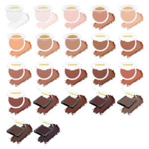 Private Label Pressed Powder Face Makeup Oil Control Matte Finish Compact Powder OEM Cosmetic Manufacturer
