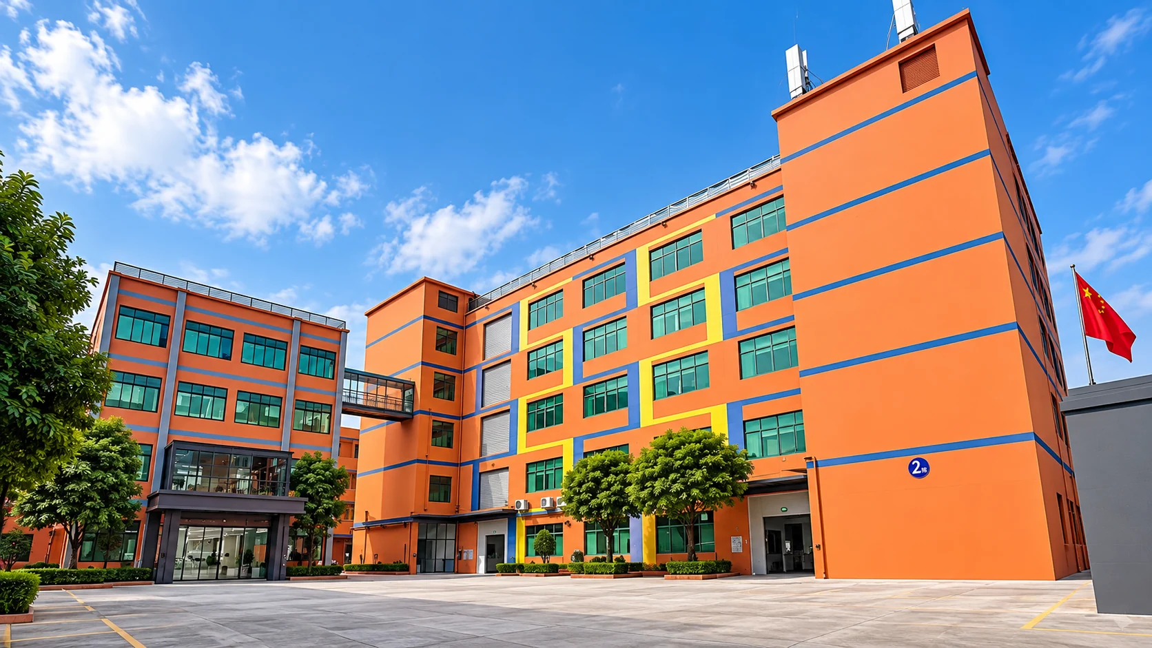 Factory building exterior